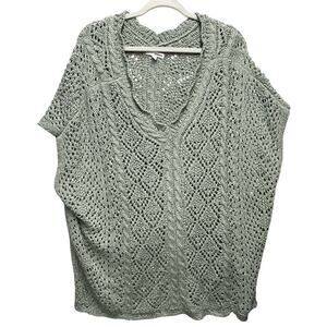 Sonoma Goods For Life Woman’s Green Acrylic Sleeveless Sweater Vest Size L-XL